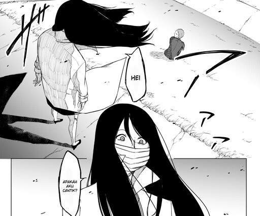 Baca Komik A Man Meets a Kuchisake Onna
